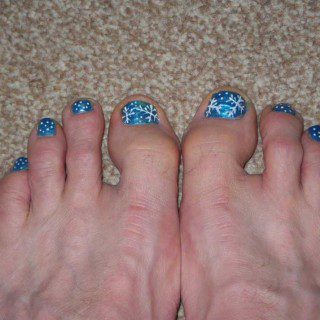 Christmas Toenails