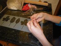 Making santas hands