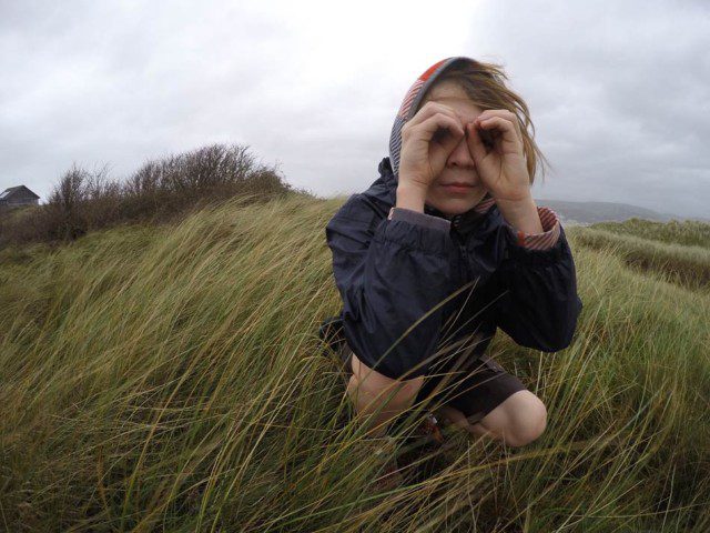 Morgan on Whale Lookout Duties