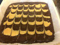 Brownies ready for the oven