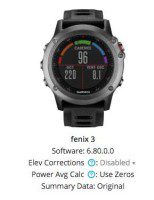 Device: Fenix 3