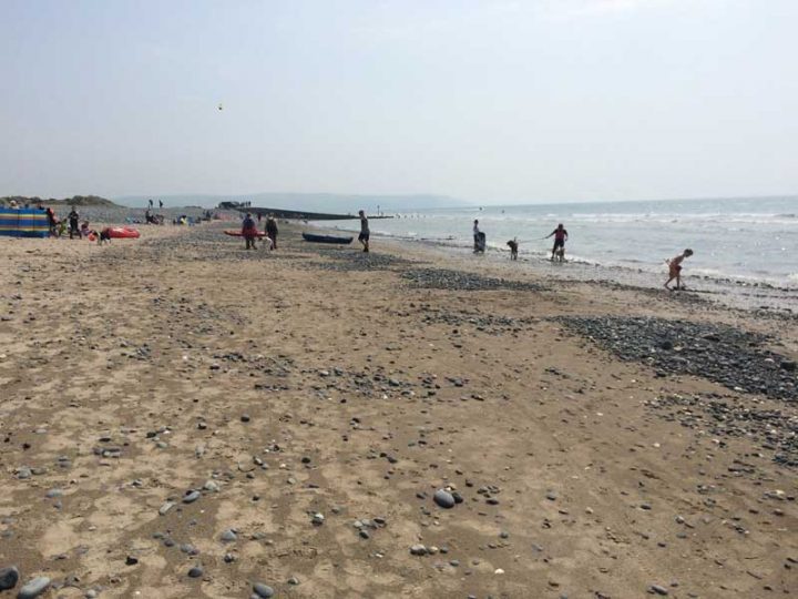 Busy Beach at Ynyslas