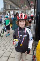 Morgan with his medal