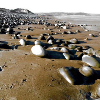 Pebbles on the beach