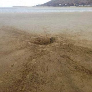 Bomb Hole at Ynyslas