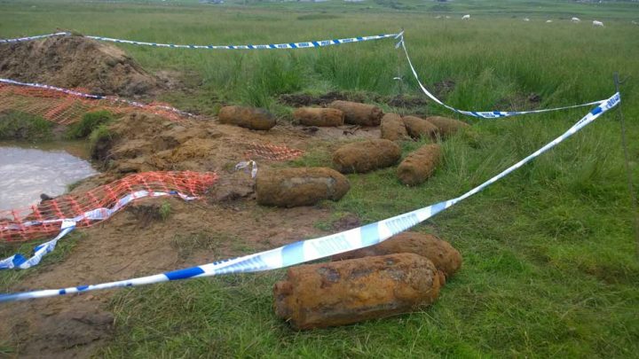 Bombs at Ynyslas