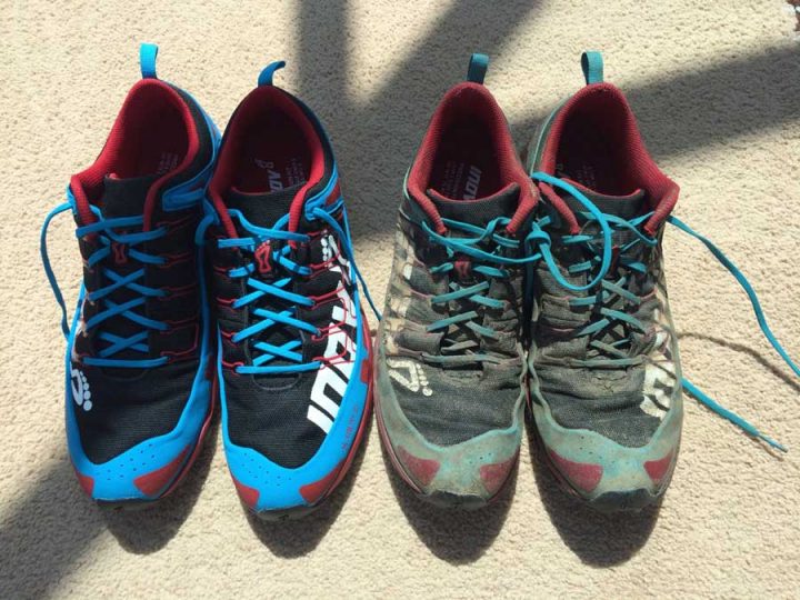 Old and New Trail Shoes