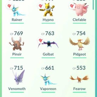Pokemon in 4 Gyms