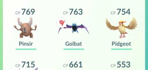 Pokemon in 4 Gyms