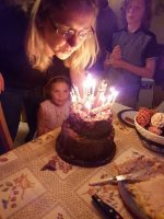 Evie looks excited