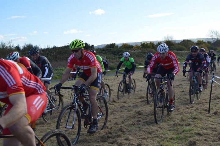 Me in the middle of the mad dash at the start
