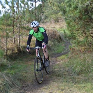 Al riding Cyclo-cross