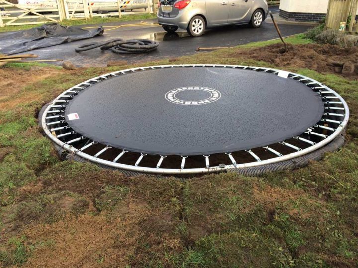 Installing a Ground Level Trampoline A Simple Life of Luxury