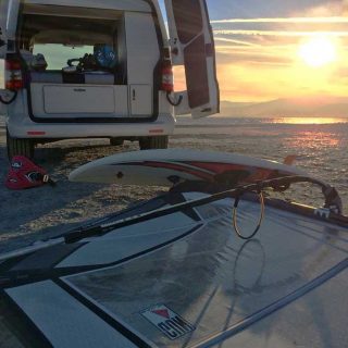Sunrise Windsurf Session