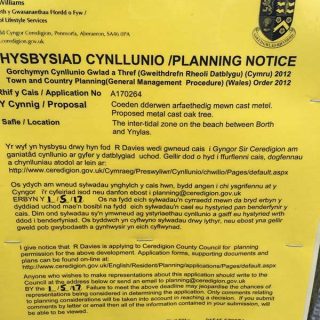 Planning Notice for Oak Tree Sculpture