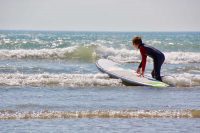 Into the surf