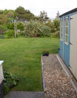 Looking down the garden