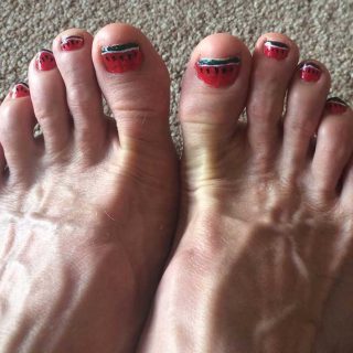 Watermelon Toes