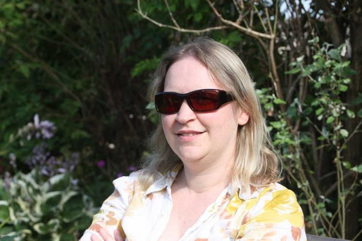 Anna Chilling in the Garden