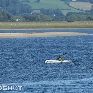 Flat Water Surf Ski Session. Ynyslas Estuary
