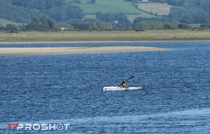 Flat Water Surf Ski Session. Ynyslas Estuary