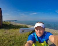 Sunny Surf Ski Selfie