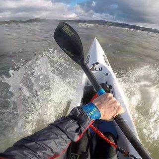 On top of the wave