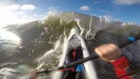 Punching through the waves