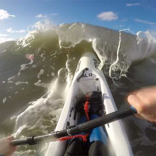 Punching through the waves