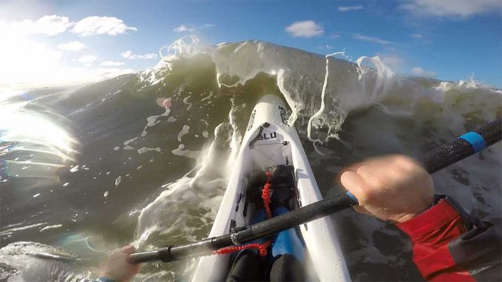 Punching through the waves