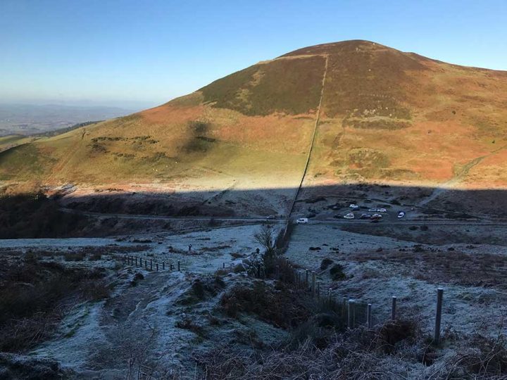 Looking back to Moel Arthur
