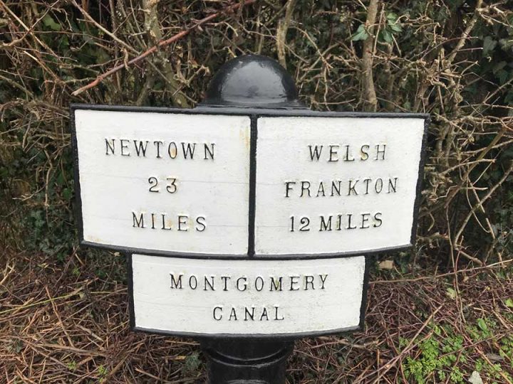 Canal-side sign