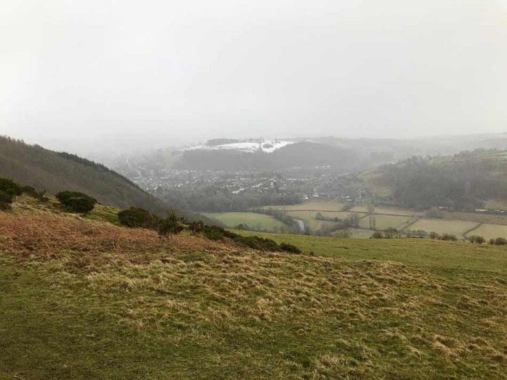 Knighton through the snow