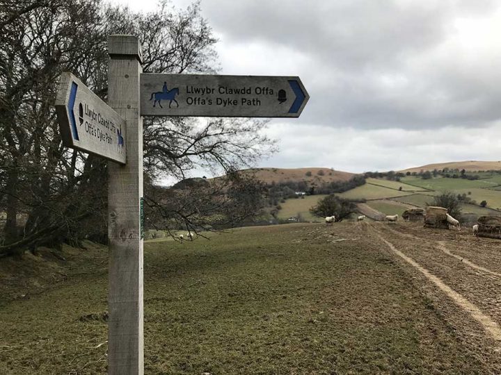 Signs above Gladestry
