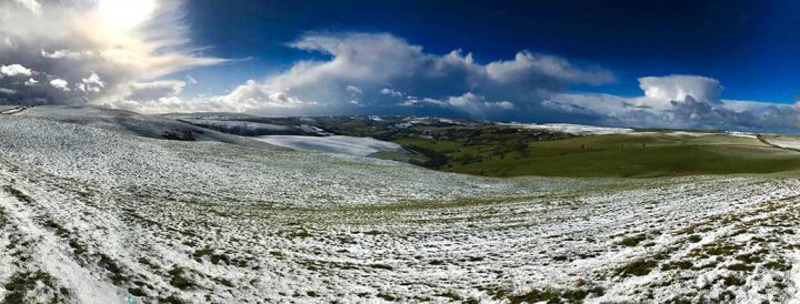 Skyscape above the Shropshire Hills