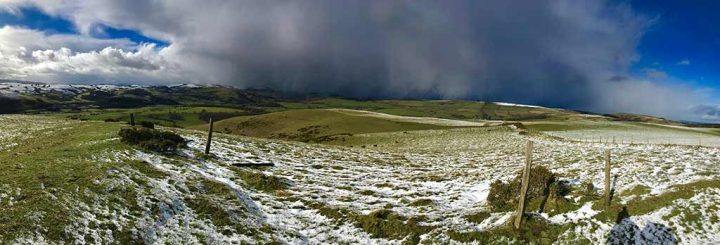 Snow Clouds over the Shropshire Hills