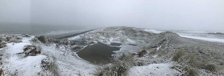 Ynyslas in the Snow