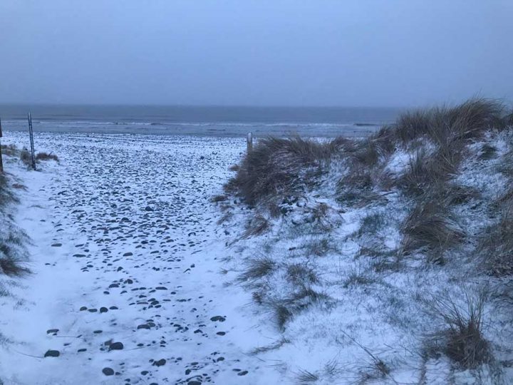 Snow at Ynyslas