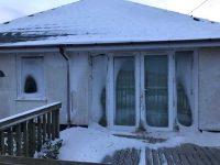 Snow covered windows