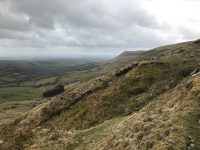 Climbing to the ridge