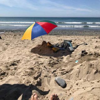 Chilling on the Beach