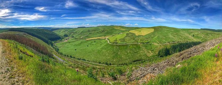 Looking Back to Trails Just Ridden