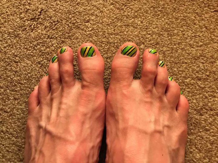 Team Colour Toenails