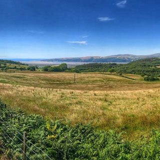 Looking down on the Dyfi Estuary