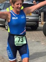 Jean at the finish