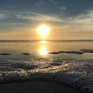 Foam on the beach