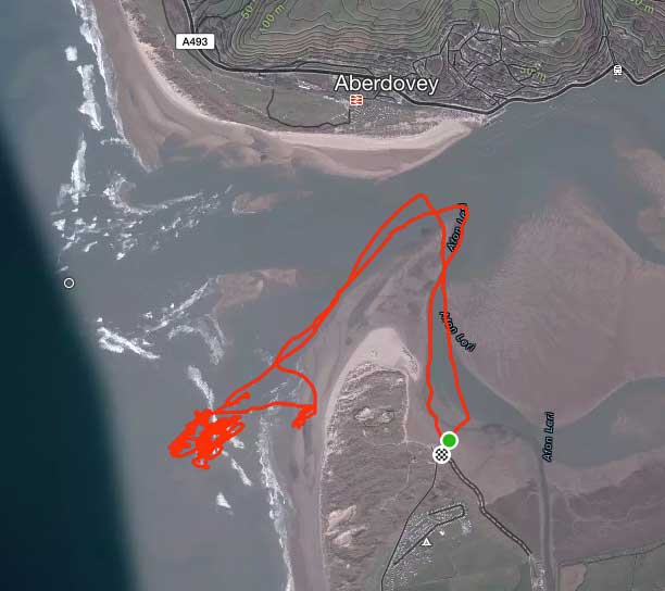 Dyfi Bar Surf Ski Session