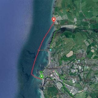 Swim Route - Aberystwyth to Clarach