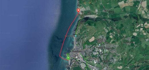 Swim Route - Aberystwyth to Clarach