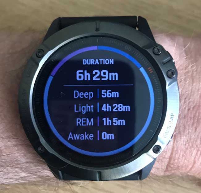 fenix 6 sleep tracking
